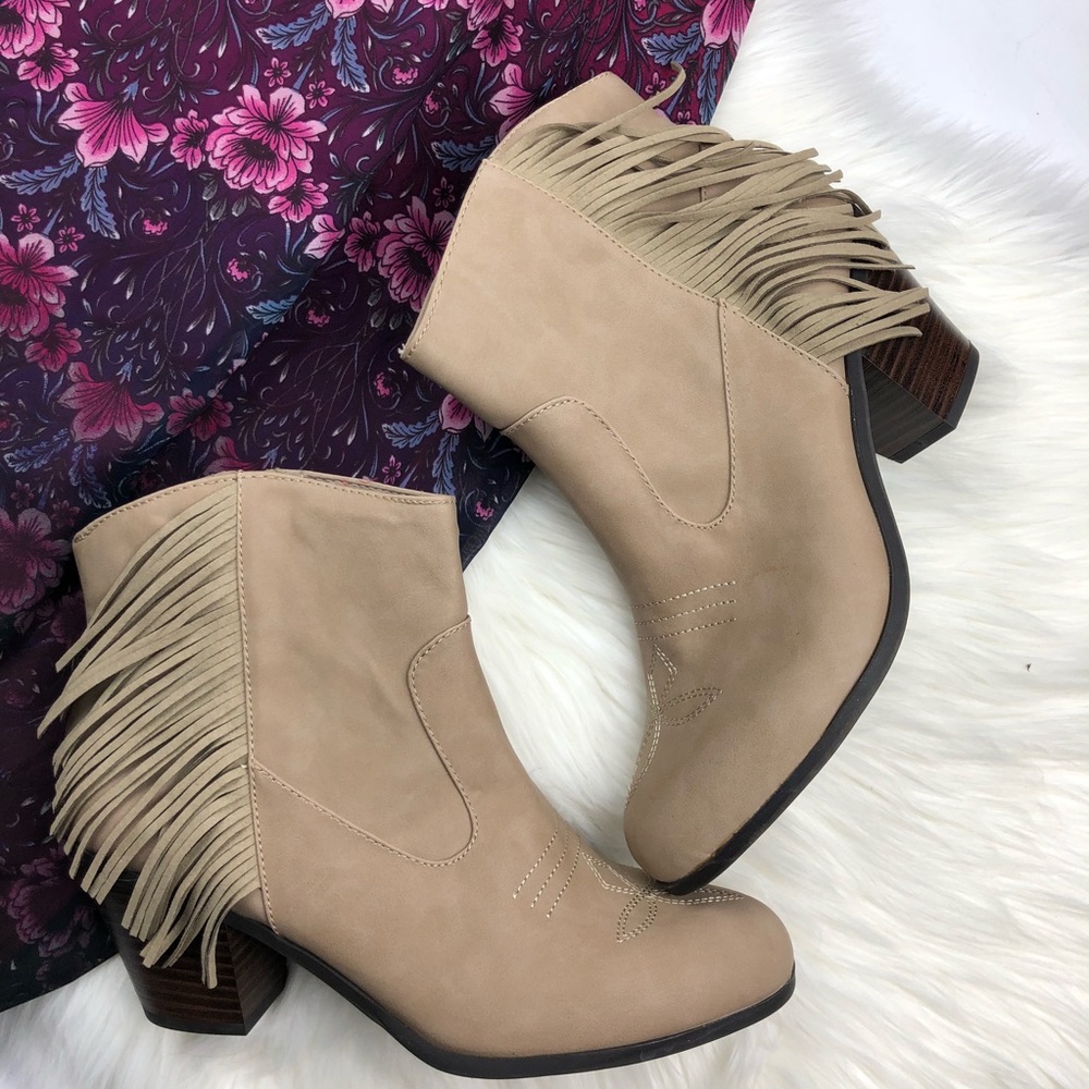 Fringe Side Watson Booties - Picture 2 of 6